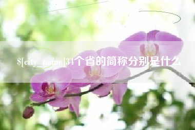 阜新34个省的简称分别是什么