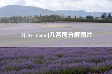 阜新九宫图分解图片