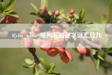 阜新排列五图谜字谜汇总九