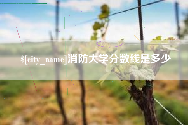 阜新消防大学分数线是多少