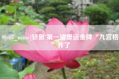 阜新骄傲!第一波奥运金牌“九宫格”齐了