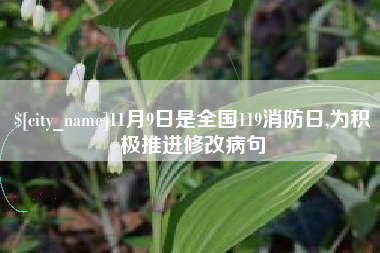 阜新11月9日是全国119消防日,为积极推进修改病句