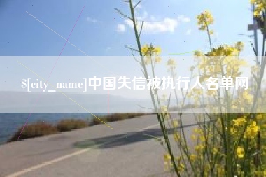 阜新中国失信被执行人名单网