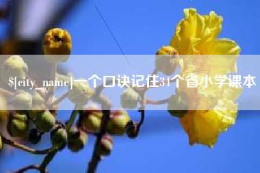 阜新一个口诀记住34个省小学课本