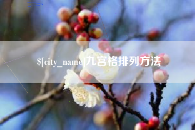 阜新九宫格排列方法