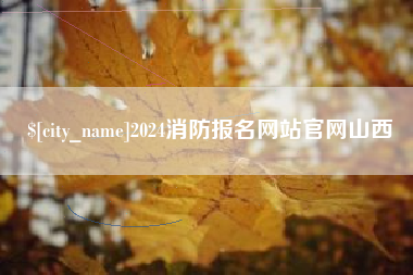 阜新2024消防报名网站官网山西