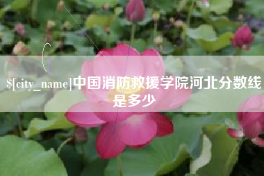 阜新中国消防救援学院河北分数线是多少