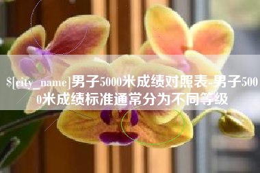 阜新男子5000米成绩对照表-男子5000米成绩标准通常分为不同等级