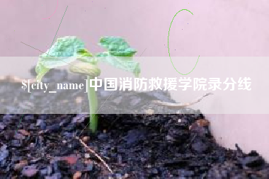 阜新中国消防救援学院录分线