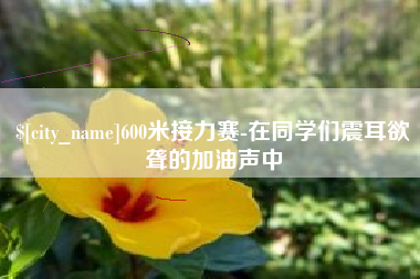 阜新600米接力赛-在同学们震耳欲聋的加油声中