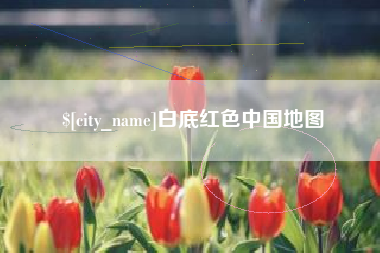 阜新白底红色中国地图