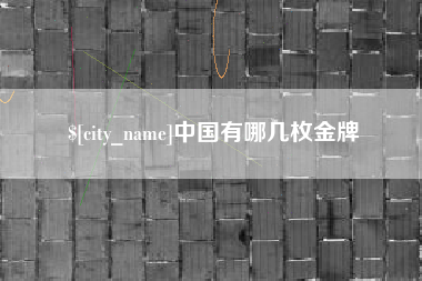 阜新中国有哪几枚金牌