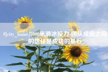 阜新5000米滑冰接力-团队成员之间的信任是成功的基石
