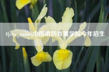 阜新中国消防救援学院今年招生