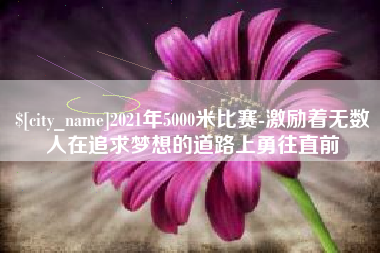 阜新2021年5000米比赛-激励着无数人在追求梦想的道路上勇往直前