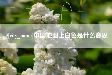 阜新中国地图上白色是什么意思