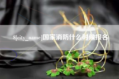 阜新国家消防什么时候报名