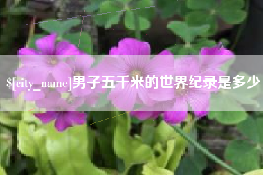 阜新男子五千米的世界纪录是多少
