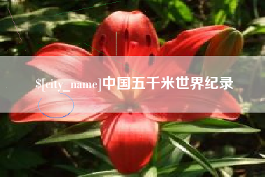 阜新中国五千米世界纪录