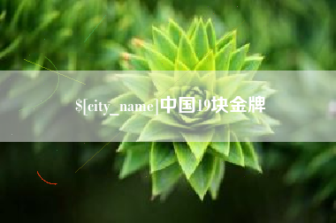 阜新中国19块金牌