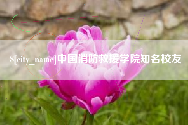 阜新中国消防救援学院知名校友