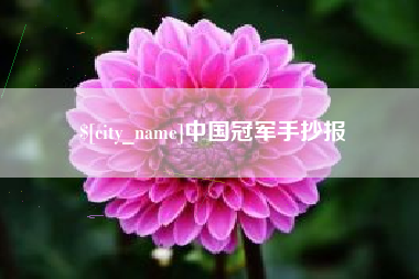 阜新中国冠军手抄报