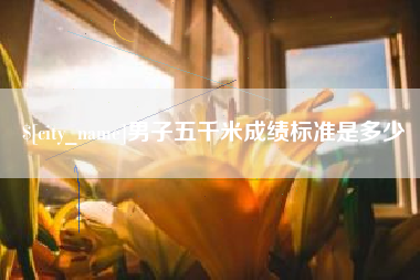 阜新男子五千米成绩标准是多少