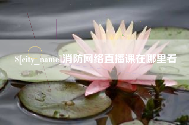 阜新消防网络直播课在哪里看