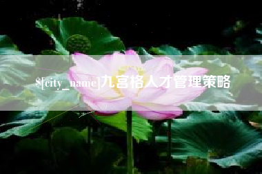 阜新九宫格人才管理策略