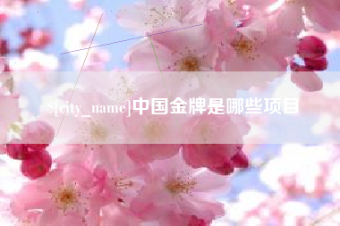 阜新中国金牌是哪些项目