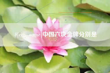 阜新中国六块金牌分别是