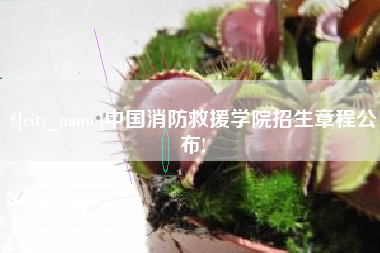 阜新中国消防救援学院招生章程公布!