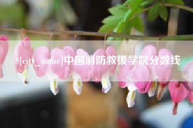 阜新中国消防救援学院分数线